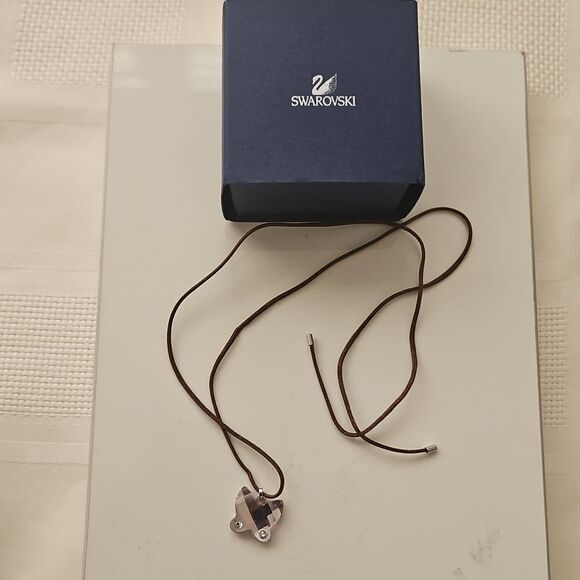 Swarovski Crystal Butterfly Pendant, Rope Necklace - Picture 6 of 16